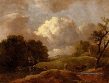  gainsborough - Un vaste paysage avec des bovins et un bouvier Thomas Gainsborough